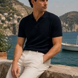 The Riviera Knit Polo Tee